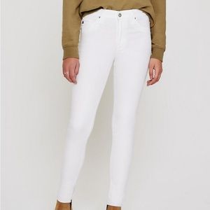 AG Farrah High Rise White Jeans